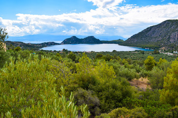 The Heraion (Vouliagmeni) lake.