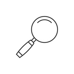 Magnifying glass outline icon