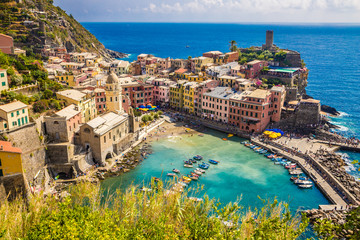 Fototapeta premium Vernazza - Cinque Terre, La Spezia, Liguria, Italy