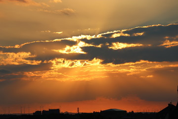 Obraz premium Sonnenuntergang kontrast