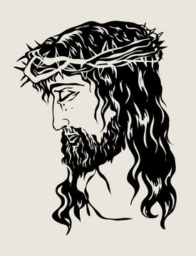 Jesus Face, art vector design