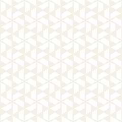 Vector seamless stripes subtle pattern. Modern stylish texture with monochrome trellis. Repeating geometric hexagonal grid. Simple lattice design.