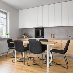 Grey and white apartment