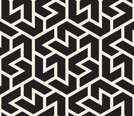 Vector seamless pattern. Modern stylish abstract texture. Repeating geometric tiles
