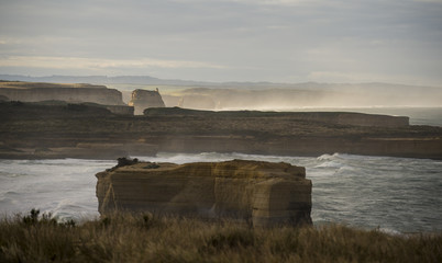 Landscape of Great Ocean Road in Victoria Australia