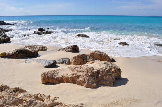 Sand Beach in St. Maarten