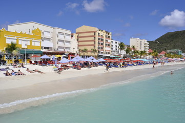 Sandy Beach in St. Maarten