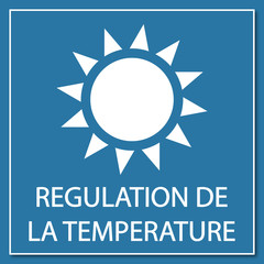 Logo régulation de la température.