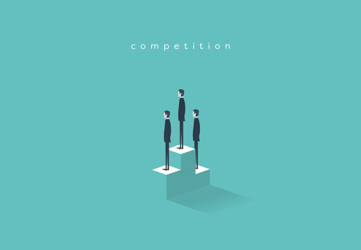 Business Competition Podium Illustration