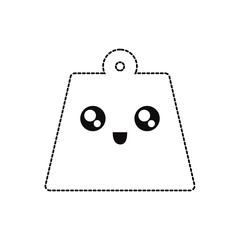 kawaii bag  vector illustration