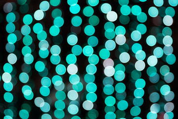 Colorful blue abstract bokeh background