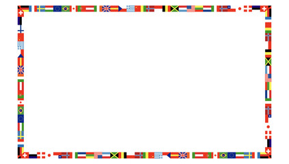 nastro, bandiere, cornice, lingue © xyz+