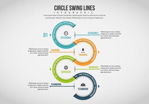 Half Circle Chain Infographic 4