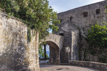 Old Forte Mare citadel on the Old Town of Herceg Novi, Montenegro