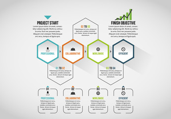 Hexagonal Tile Infographic 4