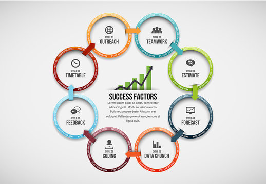 8 Grouped Circles Infographic 2