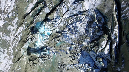 Glacier ice from above