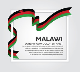 Malawi flag background