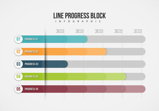 Horizontal Bar Graph Infographic