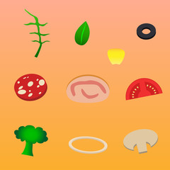 Ingredients for pizza