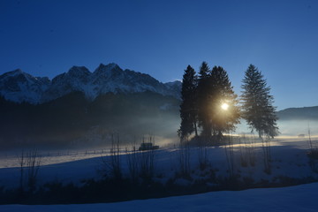 Winterlandschaft in Grainau / Garmisch-Partenkirchen