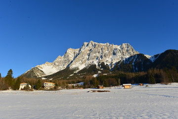 Winterlandschaft in Ehrwald / Bezirk Reutte in Tirol 