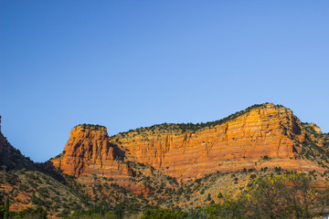 Red Rock Mountains In High Desert
