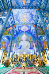 Beautiful buddha image in Wat Rong Sua Ten Temple