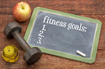 fitness goals list on blackboard