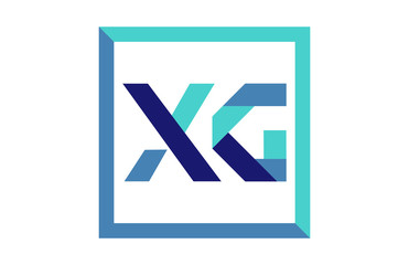 XG Square Ribbon Letter Logo 