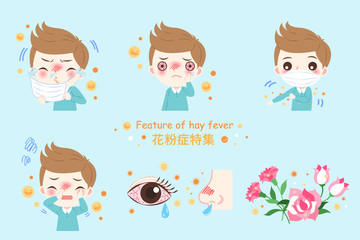 boy with hay fever