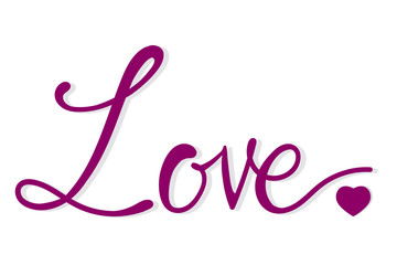 Obraz premium LOVE Handwritten ink