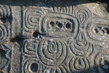 Neolithic age stone art carvings