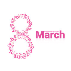 8 March women's day concept vector illustration design