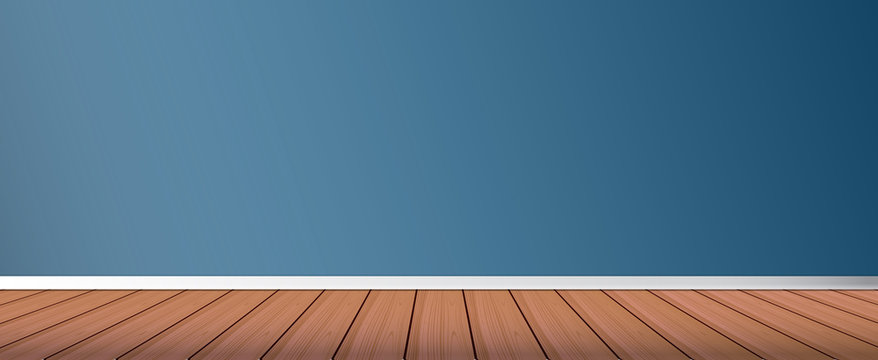 Wall and floor background. Wall and a wooden floor background. Vector. Wood  Floor vector image. Stock Vector | Adobe Stock