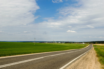 Rural road in Belarus