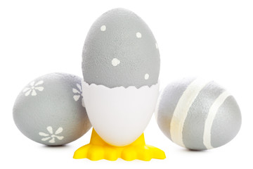 easter background. isolated on white