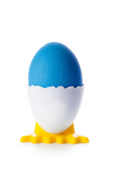 easter eggs isolated on white