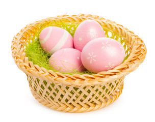 easter background. isolated on white