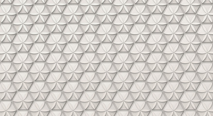 White hexagon background