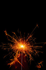 Fototapeta premium sparkler. christmas decoration.