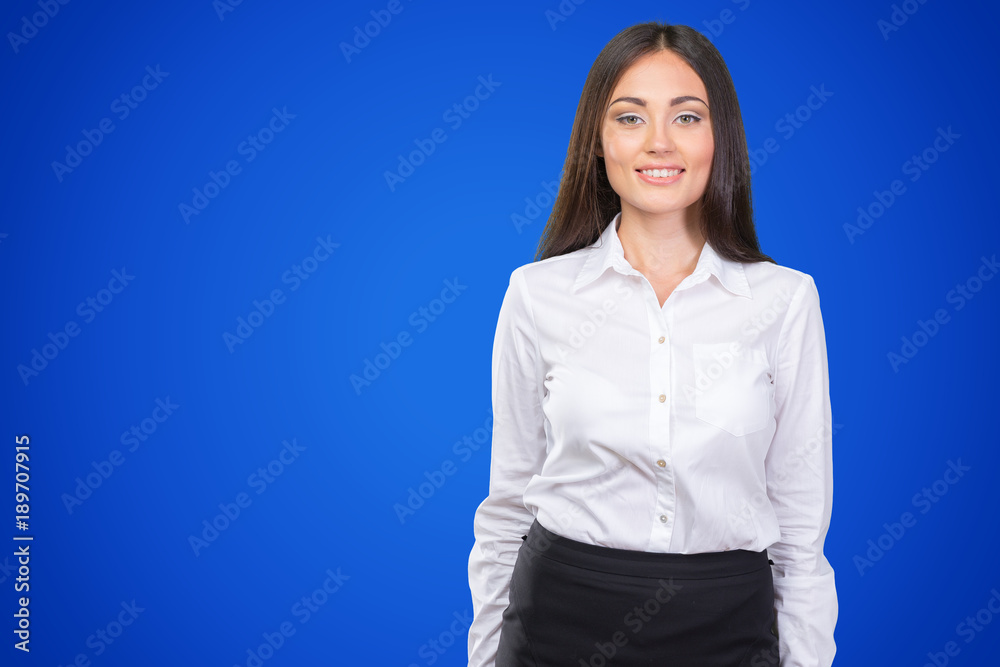 Wall mural business woman smiling