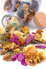 Potpourri on a white background