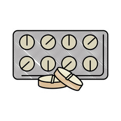 pills drugs isolated icon