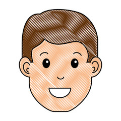 young man head avatar character