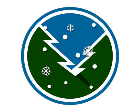 snow pine forest fir spruce image vector icon logo 1