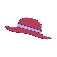 summer female hat icon