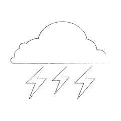 weather cloud rainy with ray