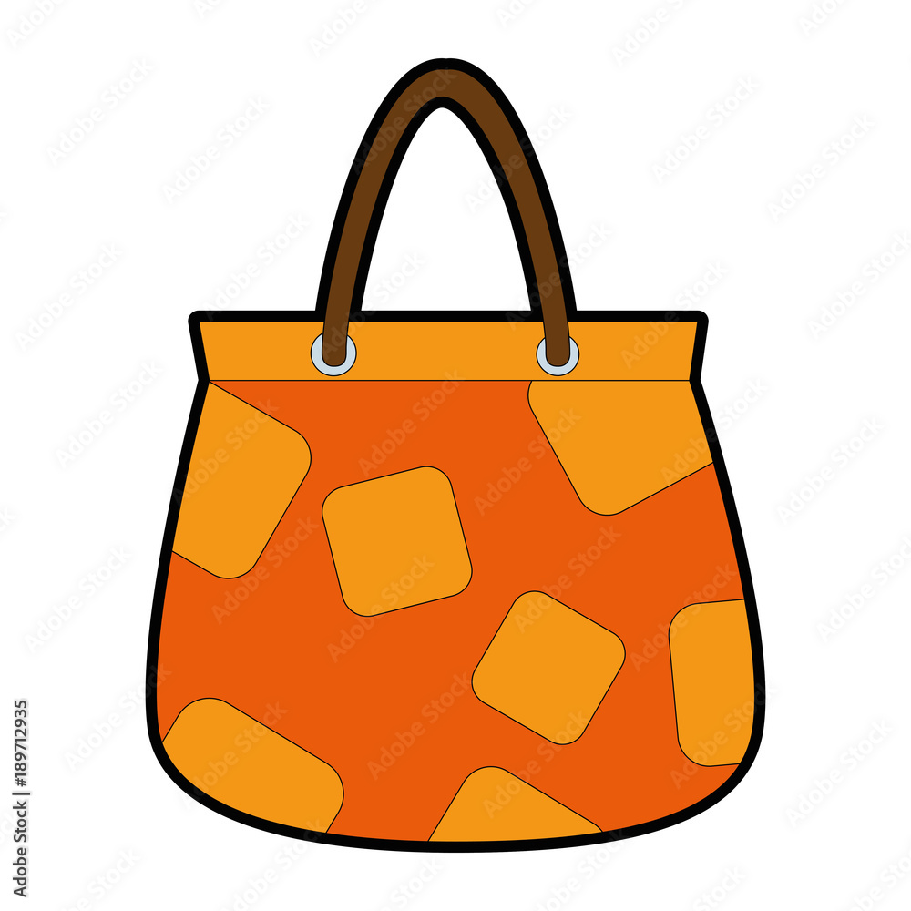 Canvas Prints woman handbag isolated icon