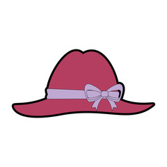 summer female hat icon